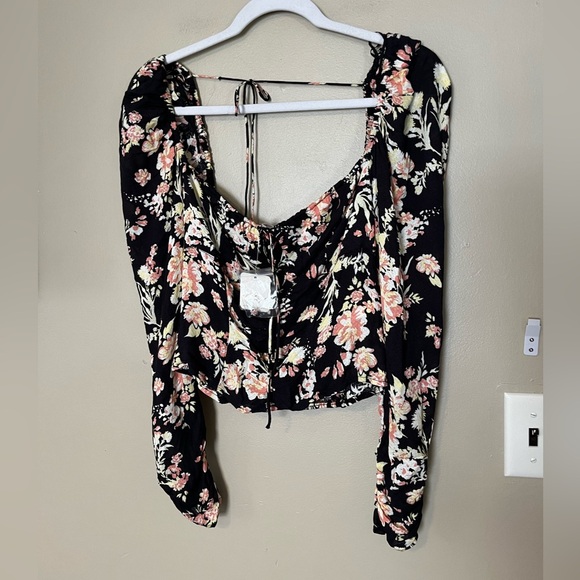 Free People Hilary Printed Top NWT - Picture 5 of 11
